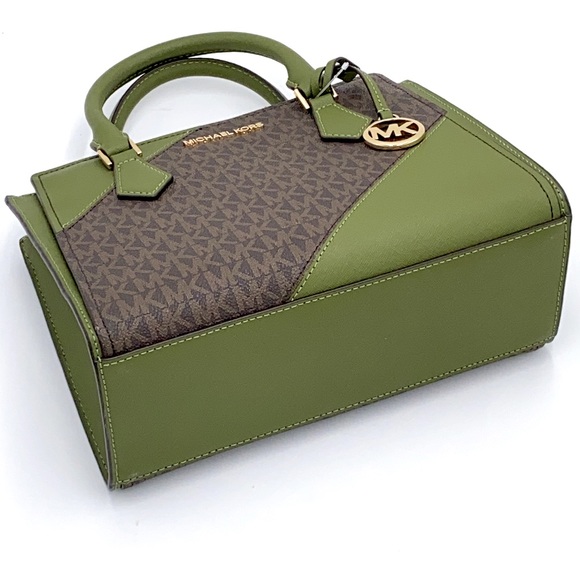 MICHAEL KORS HOPE MEDIUM MESSENGER EVERGREEN MULTI - Picture 3 of 16